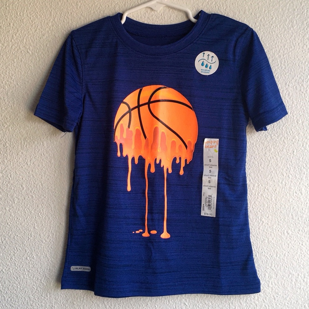Blue Basketball Tee
